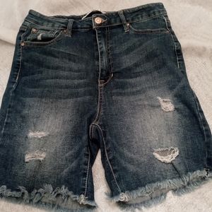 Celebrity Pink distressed denim shorts, EUC, size 11, 30 W